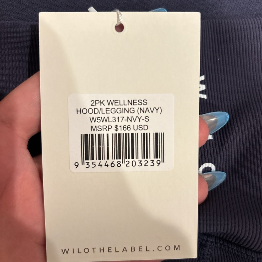 Wilo Navy Hoodie & Leggings Set - Picture 4 of 4